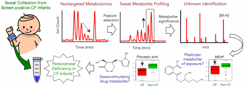 The Sweat Metabolome of Screen-Positive Cystic Fibrosis Infants: Revealing Mechanisms beyond Impaired Chloride Transport