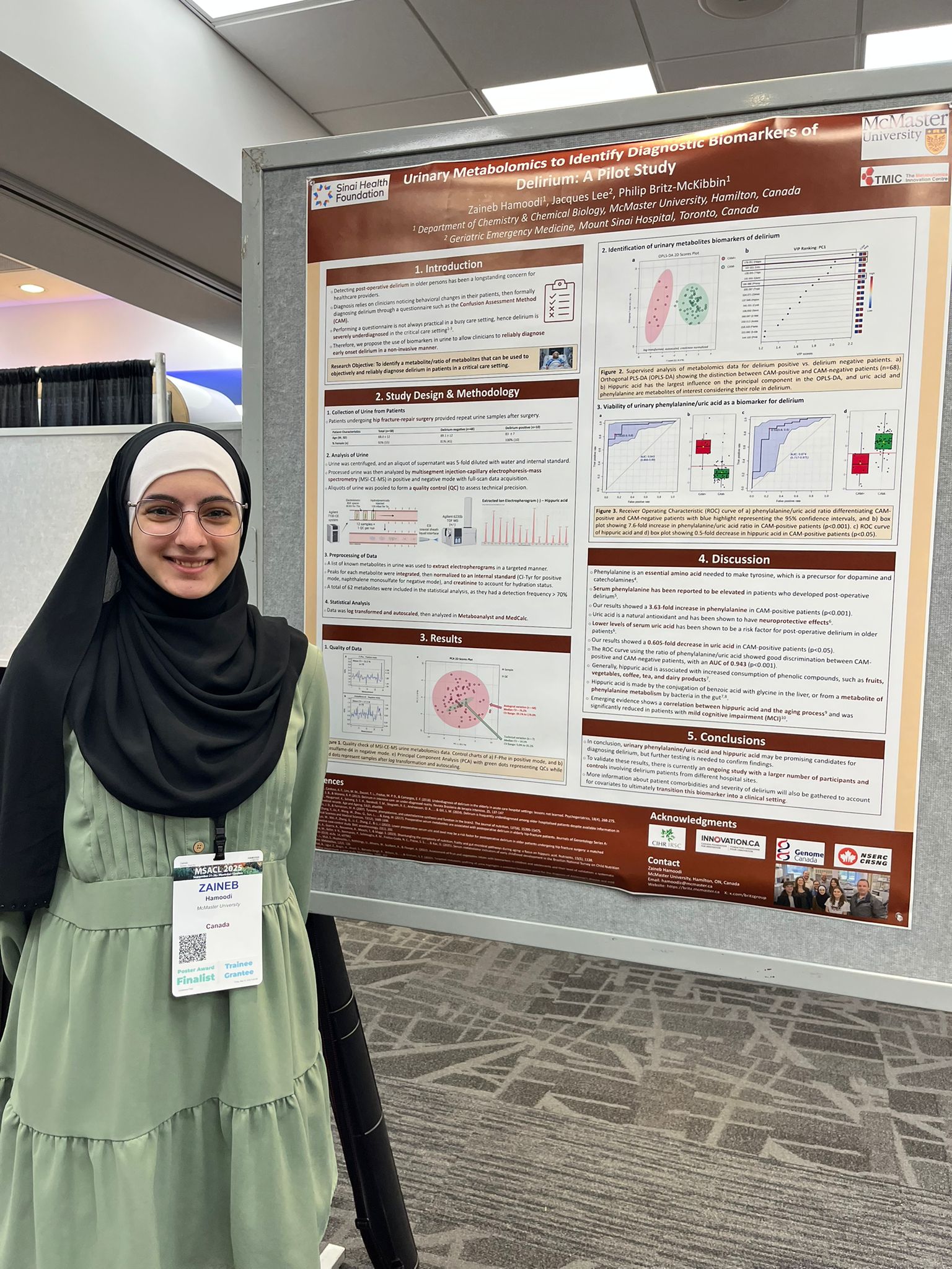 Zaineb's Poster at MSACL