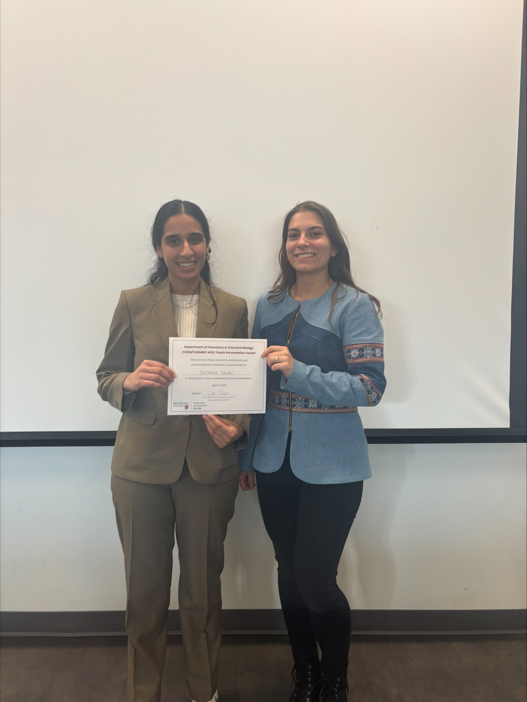 Sereena's Thesis Day Award